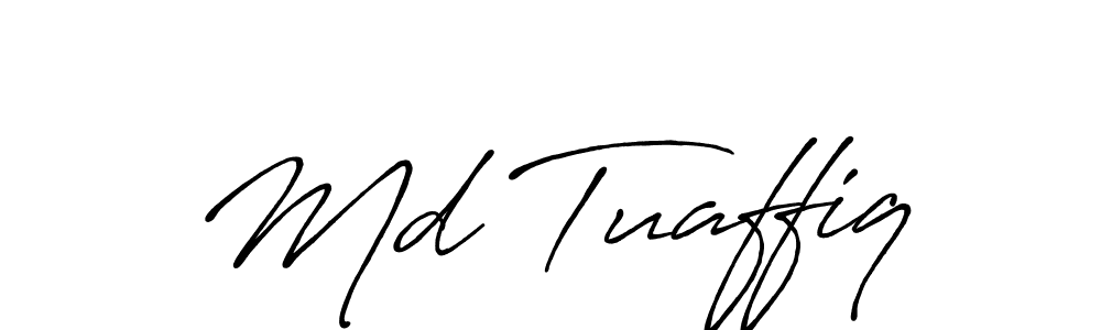 Md Tuaffiq stylish signature style. Best Handwritten Sign (Antro_Vectra_Bolder) for my name. Handwritten Signature Collection Ideas for my name Md Tuaffiq. Md Tuaffiq signature style 7 images and pictures png