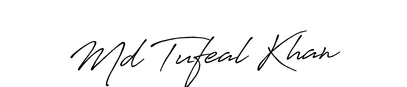 Similarly Antro_Vectra_Bolder is the best handwritten signature design. Signature creator online .You can use it as an online autograph creator for name Md Tufeal Khan. Md Tufeal Khan signature style 7 images and pictures png