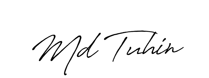 Make a beautiful signature design for name Md Tuhin. Use this online signature maker to create a handwritten signature for free. Md Tuhin signature style 7 images and pictures png
