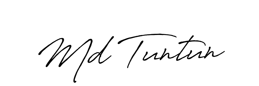 Make a short Md Tuntun signature style. Manage your documents anywhere anytime using Antro_Vectra_Bolder. Create and add eSignatures, submit forms, share and send files easily. Md Tuntun signature style 7 images and pictures png