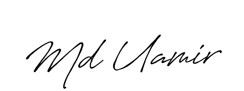 Antro_Vectra_Bolder is a professional signature style that is perfect for those who want to add a touch of class to their signature. It is also a great choice for those who want to make their signature more unique. Get Md Uamir name to fancy signature for free. Md Uamir signature style 7 images and pictures png
