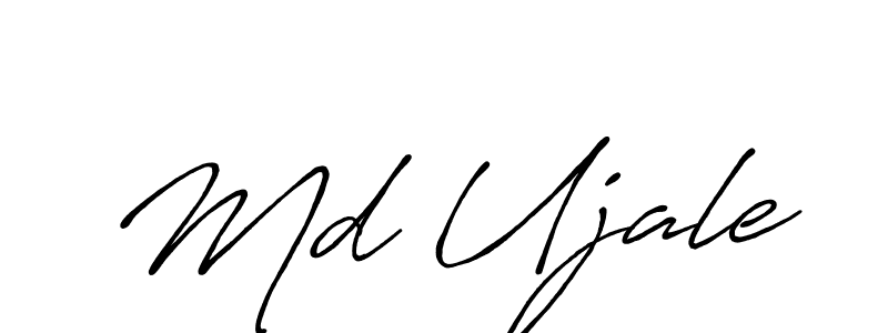 Also we have Md Ujale name is the best signature style. Create professional handwritten signature collection using Antro_Vectra_Bolder autograph style. Md Ujale signature style 7 images and pictures png
