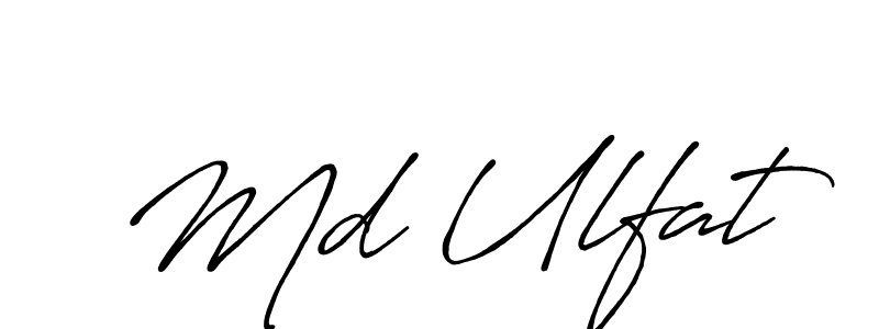 Also You can easily find your signature by using the search form. We will create Md Ulfat name handwritten signature images for you free of cost using Antro_Vectra_Bolder sign style. Md Ulfat signature style 7 images and pictures png