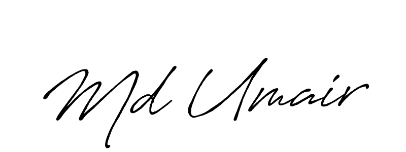 The best way (Antro_Vectra_Bolder) to make a short signature is to pick only two or three words in your name. The name Md Umair include a total of six letters. For converting this name. Md Umair signature style 7 images and pictures png