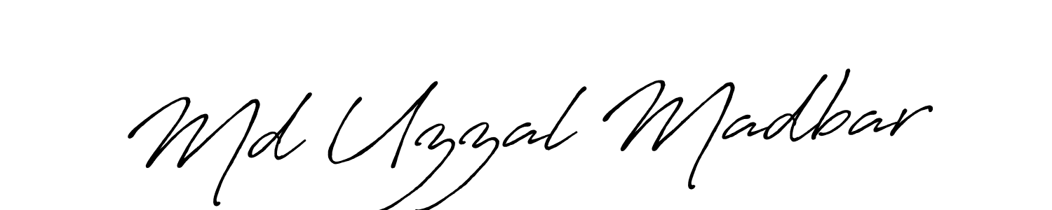 Md Uzzal Madbar stylish signature style. Best Handwritten Sign (Antro_Vectra_Bolder) for my name. Handwritten Signature Collection Ideas for my name Md Uzzal Madbar. Md Uzzal Madbar signature style 7 images and pictures png