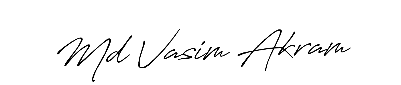 It looks lik you need a new signature style for name Md Vasim Akram. Design unique handwritten (Antro_Vectra_Bolder) signature with our free signature maker in just a few clicks. Md Vasim Akram signature style 7 images and pictures png