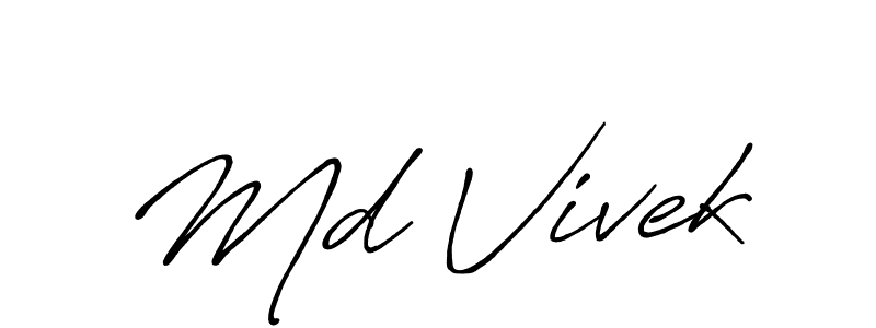 You can use this online signature creator to create a handwritten signature for the name Md Vivek. This is the best online autograph maker. Md Vivek signature style 7 images and pictures png