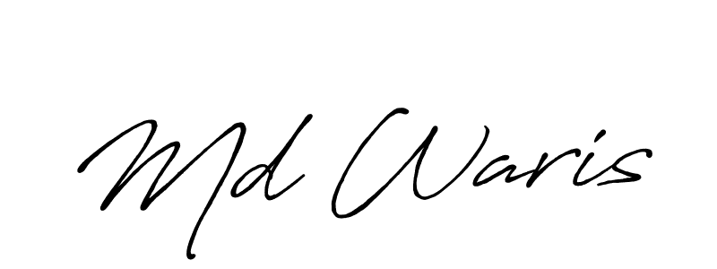 This is the best signature style for the Md Waris name. Also you like these signature font (Antro_Vectra_Bolder). Mix name signature. Md Waris signature style 7 images and pictures png