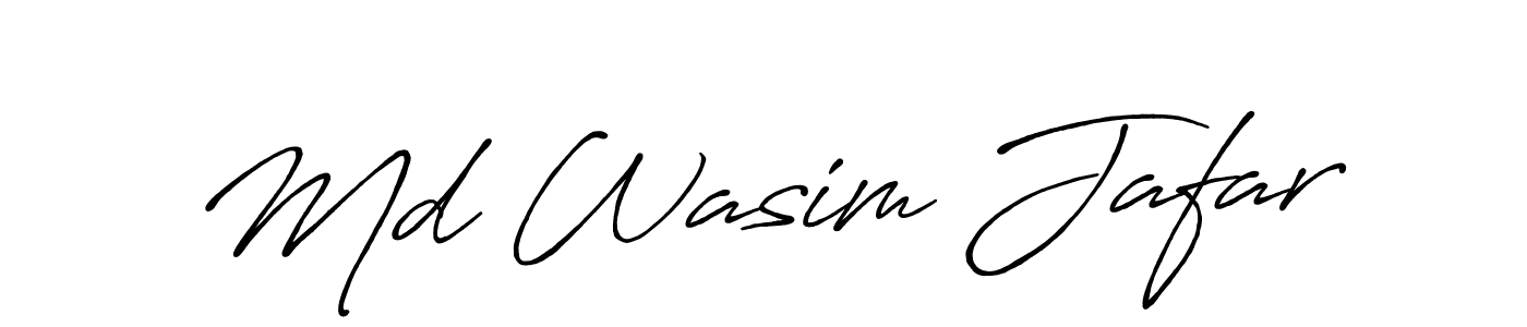 Md Wasim Jafar stylish signature style. Best Handwritten Sign (Antro_Vectra_Bolder) for my name. Handwritten Signature Collection Ideas for my name Md Wasim Jafar. Md Wasim Jafar signature style 7 images and pictures png