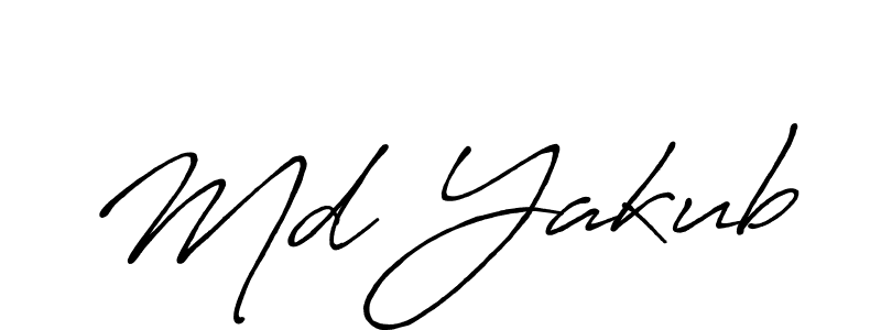 Also we have Md Yakub name is the best signature style. Create professional handwritten signature collection using Antro_Vectra_Bolder autograph style. Md Yakub signature style 7 images and pictures png
