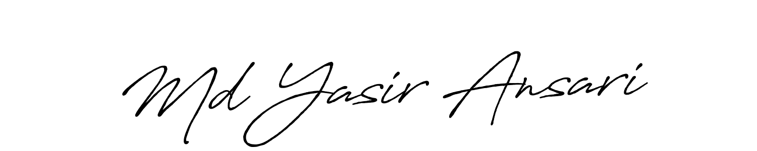 Make a short Md Yasir Ansari signature style. Manage your documents anywhere anytime using Antro_Vectra_Bolder. Create and add eSignatures, submit forms, share and send files easily. Md Yasir Ansari signature style 7 images and pictures png