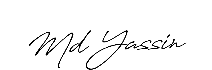 Use a signature maker to create a handwritten signature online. With this signature software, you can design (Antro_Vectra_Bolder) your own signature for name Md Yassin. Md Yassin signature style 7 images and pictures png