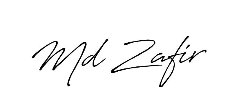 Md Zafir stylish signature style. Best Handwritten Sign (Antro_Vectra_Bolder) for my name. Handwritten Signature Collection Ideas for my name Md Zafir. Md Zafir signature style 7 images and pictures png