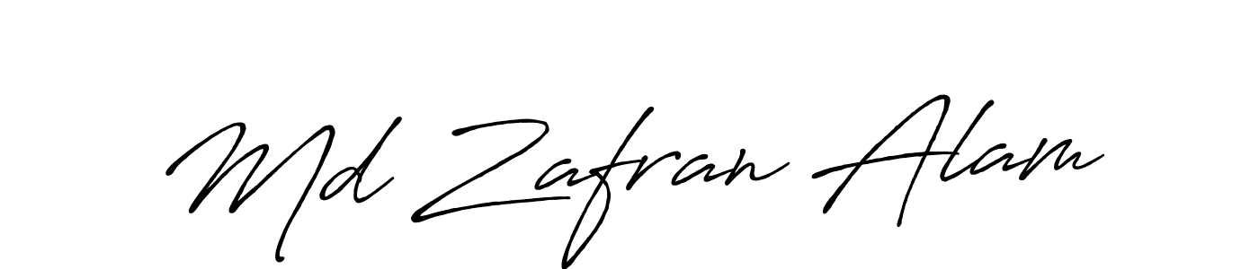 Create a beautiful signature design for name Md Zafran Alam. With this signature (Antro_Vectra_Bolder) fonts, you can make a handwritten signature for free. Md Zafran Alam signature style 7 images and pictures png