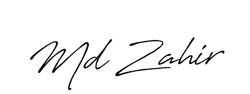Once you've used our free online signature maker to create your best signature Antro_Vectra_Bolder style, it's time to enjoy all of the benefits that Md Zahir name signing documents. Md Zahir signature style 7 images and pictures png
