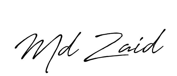 It looks lik you need a new signature style for name Md Zaid. Design unique handwritten (Antro_Vectra_Bolder) signature with our free signature maker in just a few clicks. Md Zaid signature style 7 images and pictures png