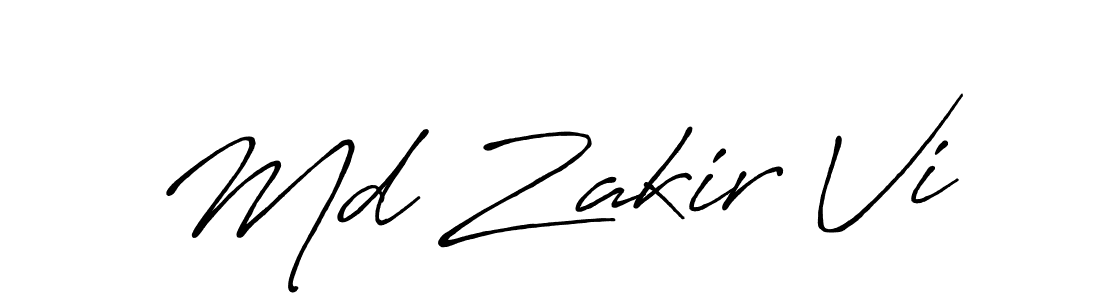 Make a beautiful signature design for name Md Zakir Vi. Use this online signature maker to create a handwritten signature for free. Md Zakir Vi signature style 7 images and pictures png