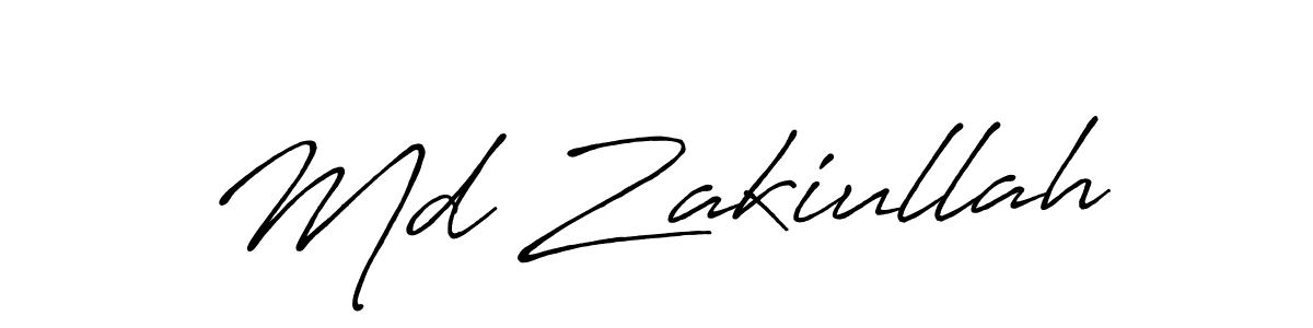 How to make Md Zakiullah signature? Antro_Vectra_Bolder is a professional autograph style. Create handwritten signature for Md Zakiullah name. Md Zakiullah signature style 7 images and pictures png