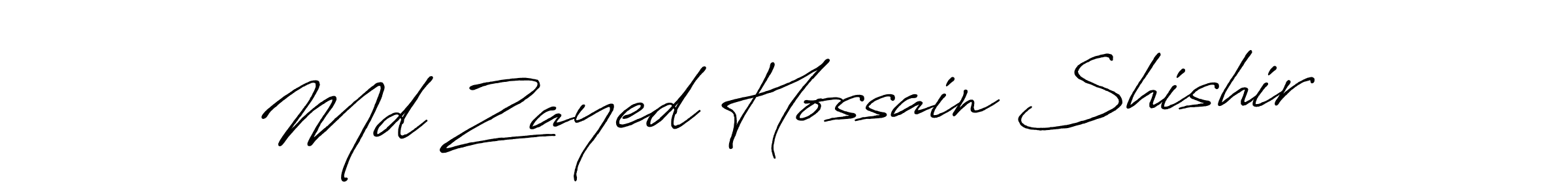 Also You can easily find your signature by using the search form. We will create Md Zayed Hossain Shishir name handwritten signature images for you free of cost using Antro_Vectra_Bolder sign style. Md Zayed Hossain Shishir signature style 7 images and pictures png