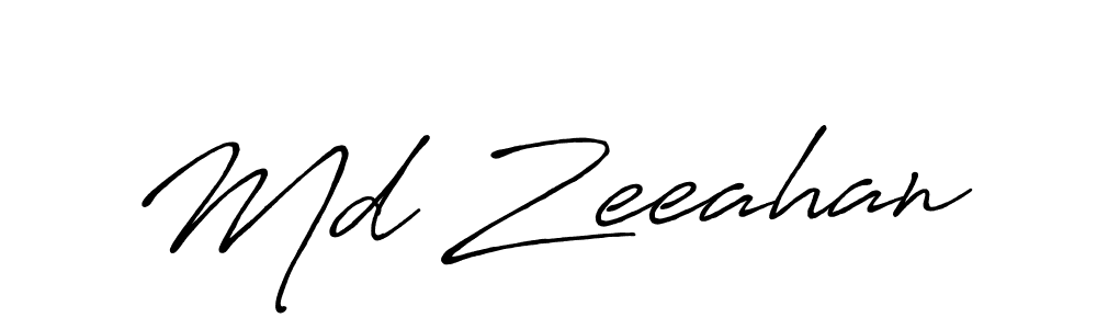 You should practise on your own different ways (Antro_Vectra_Bolder) to write your name (Md Zeeahan) in signature. don't let someone else do it for you. Md Zeeahan signature style 7 images and pictures png