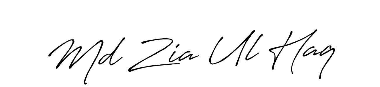 Use a signature maker to create a handwritten signature online. With this signature software, you can design (Antro_Vectra_Bolder) your own signature for name Md Zia Ul Haq. Md Zia Ul Haq signature style 7 images and pictures png