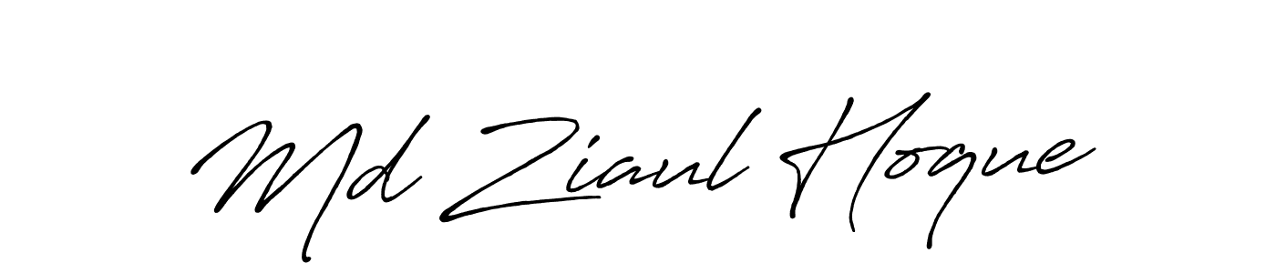 Use a signature maker to create a handwritten signature online. With this signature software, you can design (Antro_Vectra_Bolder) your own signature for name Md Ziaul Hoque. Md Ziaul Hoque signature style 7 images and pictures png