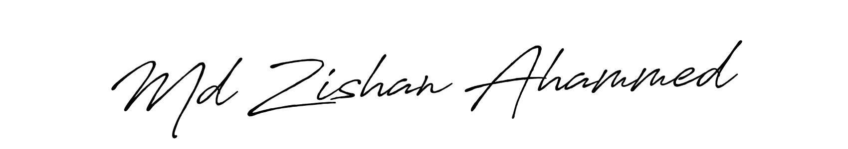 Md Zishan Ahammed stylish signature style. Best Handwritten Sign (Antro_Vectra_Bolder) for my name. Handwritten Signature Collection Ideas for my name Md Zishan Ahammed. Md Zishan Ahammed signature style 7 images and pictures png