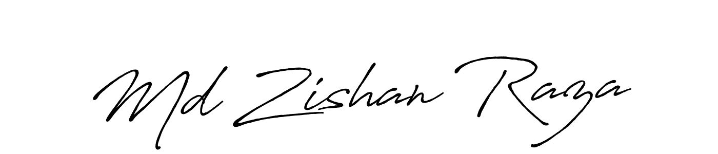 Use a signature maker to create a handwritten signature online. With this signature software, you can design (Antro_Vectra_Bolder) your own signature for name Md Zishan Raza. Md Zishan Raza signature style 7 images and pictures png
