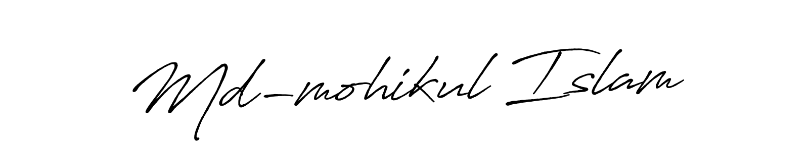 Md-mohikul Islam stylish signature style. Best Handwritten Sign (Antro_Vectra_Bolder) for my name. Handwritten Signature Collection Ideas for my name Md-mohikul Islam. Md-mohikul Islam signature style 7 images and pictures png