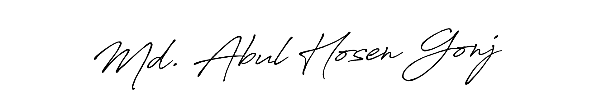 Create a beautiful signature design for name Md. Abul Hosen Gonj. With this signature (Antro_Vectra_Bolder) fonts, you can make a handwritten signature for free. Md. Abul Hosen Gonj signature style 7 images and pictures png