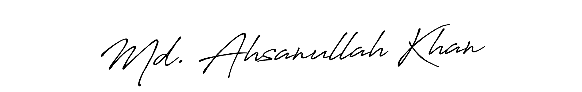 You can use this online signature creator to create a handwritten signature for the name Md. Ahsanullah Khan. This is the best online autograph maker. Md. Ahsanullah Khan signature style 7 images and pictures png