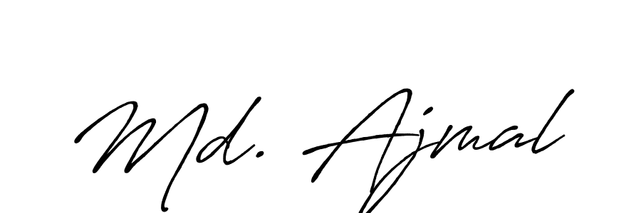 Make a beautiful signature design for name Md. Ajmal. With this signature (Antro_Vectra_Bolder) style, you can create a handwritten signature for free. Md. Ajmal signature style 7 images and pictures png