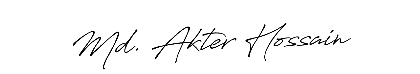 You should practise on your own different ways (Antro_Vectra_Bolder) to write your name (Md. Akter Hossain) in signature. don't let someone else do it for you. Md. Akter Hossain signature style 7 images and pictures png