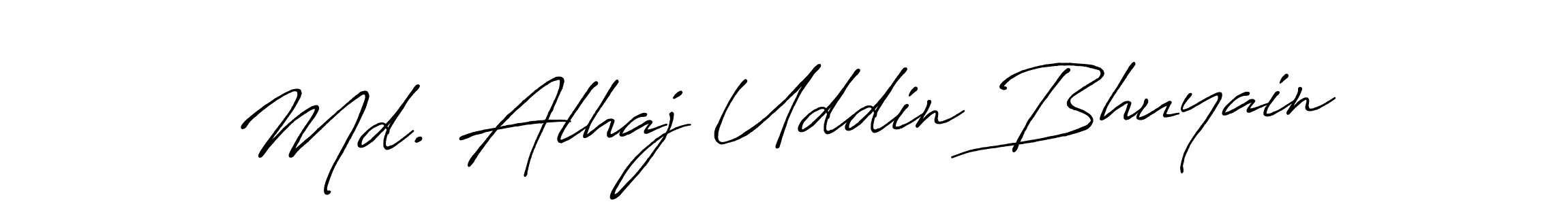 Design your own signature with our free online signature maker. With this signature software, you can create a handwritten (Antro_Vectra_Bolder) signature for name Md. Alhaj Uddin Bhuyain. Md. Alhaj Uddin Bhuyain signature style 7 images and pictures png