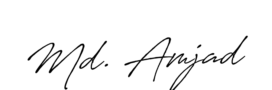 Make a beautiful signature design for name Md. Amjad. Use this online signature maker to create a handwritten signature for free. Md. Amjad signature style 7 images and pictures png