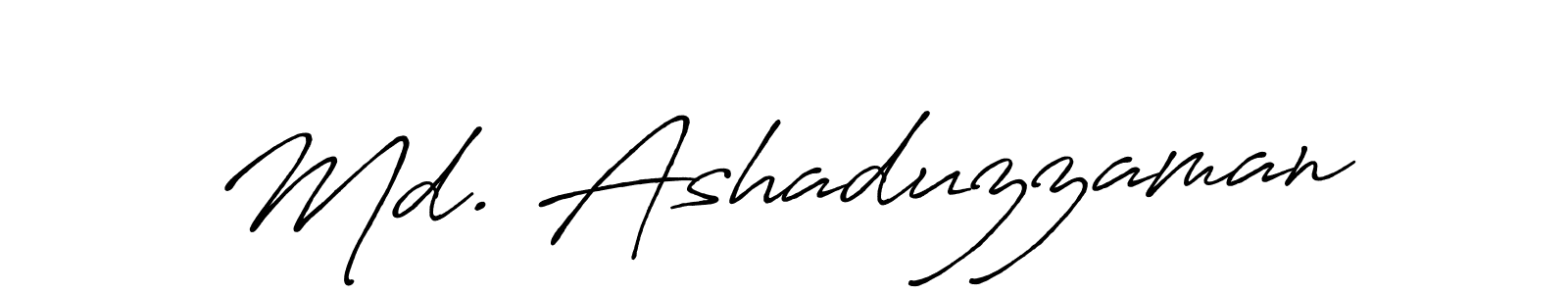 How to make Md. Ashaduzzaman name signature. Use Antro_Vectra_Bolder style for creating short signs online. This is the latest handwritten sign. Md. Ashaduzzaman signature style 7 images and pictures png