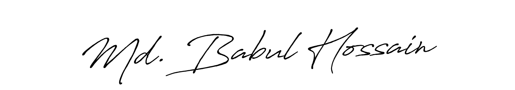 Make a beautiful signature design for name Md. Babul Hossain. With this signature (Antro_Vectra_Bolder) style, you can create a handwritten signature for free. Md. Babul Hossain signature style 7 images and pictures png