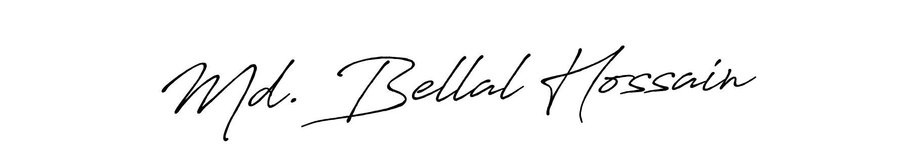 How to make Md. Bellal Hossain name signature. Use Antro_Vectra_Bolder style for creating short signs online. This is the latest handwritten sign. Md. Bellal Hossain signature style 7 images and pictures png