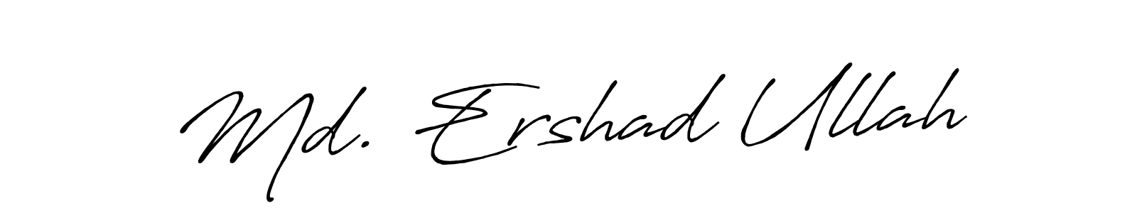 The best way (Antro_Vectra_Bolder) to make a short signature is to pick only two or three words in your name. The name Md. Ershad Ullah include a total of six letters. For converting this name. Md. Ershad Ullah signature style 7 images and pictures png