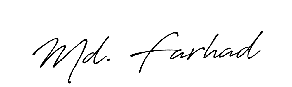 See photos of Md. Farhad official signature by Spectra . Check more albums & portfolios. Read reviews & check more about Antro_Vectra_Bolder font. Md. Farhad signature style 7 images and pictures png