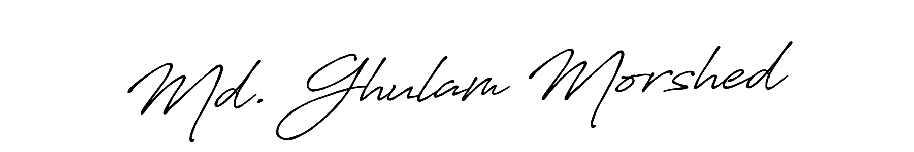 Also we have Md. Ghulam Morshed name is the best signature style. Create professional handwritten signature collection using Antro_Vectra_Bolder autograph style. Md. Ghulam Morshed signature style 7 images and pictures png