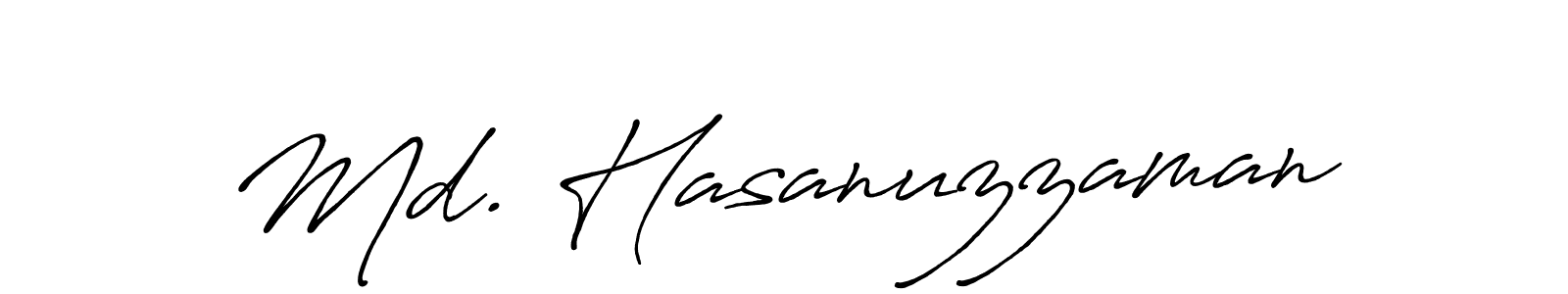 Use a signature maker to create a handwritten signature online. With this signature software, you can design (Antro_Vectra_Bolder) your own signature for name Md. Hasanuzzaman. Md. Hasanuzzaman signature style 7 images and pictures png