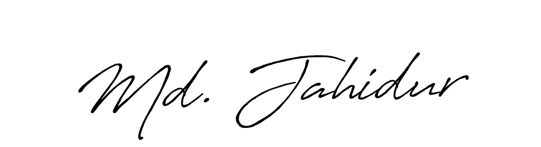 Design your own signature with our free online signature maker. With this signature software, you can create a handwritten (Antro_Vectra_Bolder) signature for name Md. Jahidur. Md. Jahidur signature style 7 images and pictures png