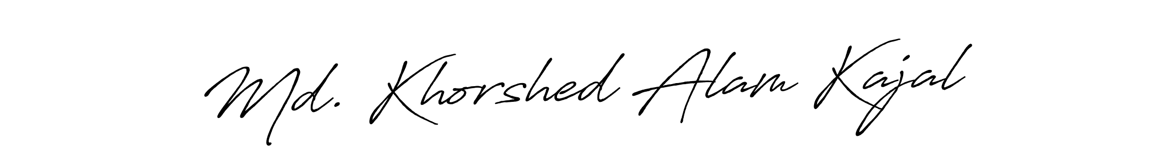 Make a beautiful signature design for name Md. Khorshed Alam Kajal. With this signature (Antro_Vectra_Bolder) style, you can create a handwritten signature for free. Md. Khorshed Alam Kajal signature style 7 images and pictures png