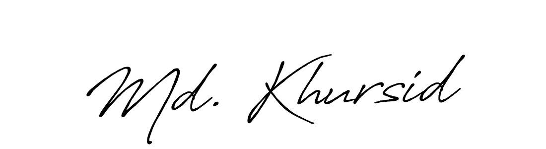 Make a beautiful signature design for name Md. Khursid. Use this online signature maker to create a handwritten signature for free. Md. Khursid signature style 7 images and pictures png