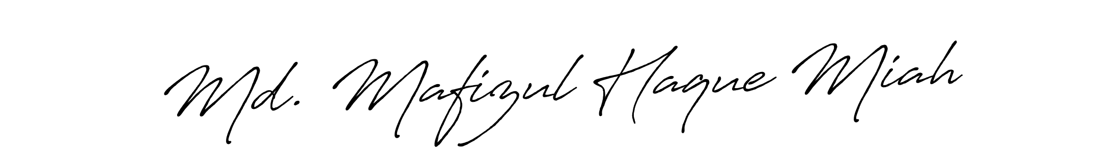 Create a beautiful signature design for name Md. Mafizul Haque Miah. With this signature (Antro_Vectra_Bolder) fonts, you can make a handwritten signature for free. Md. Mafizul Haque Miah signature style 7 images and pictures png