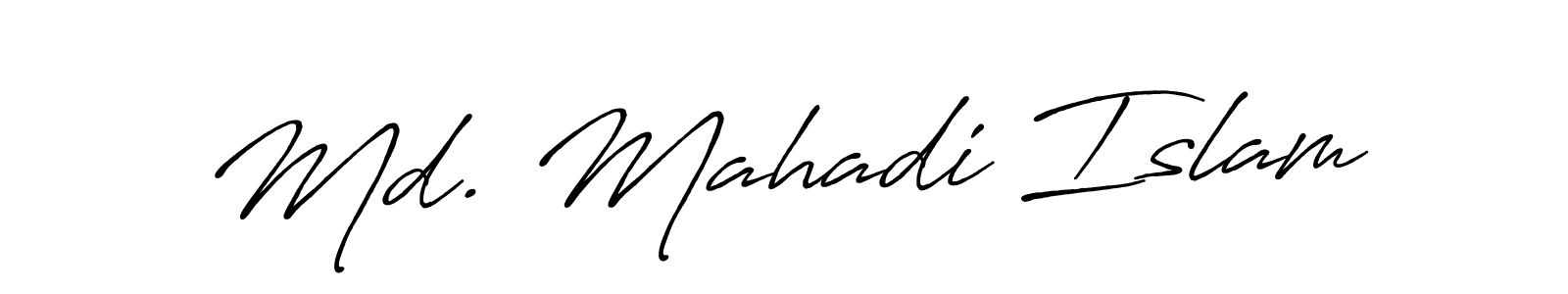 if you are searching for the best signature style for your name Md. Mahadi Islam. so please give up your signature search. here we have designed multiple signature styles  using Antro_Vectra_Bolder. Md. Mahadi Islam signature style 7 images and pictures png