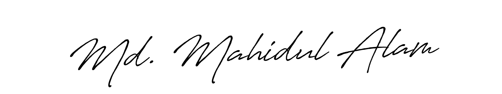 Also we have Md. Mahidul Alam name is the best signature style. Create professional handwritten signature collection using Antro_Vectra_Bolder autograph style. Md. Mahidul Alam signature style 7 images and pictures png