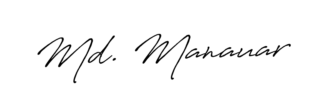 Md. Manauar stylish signature style. Best Handwritten Sign (Antro_Vectra_Bolder) for my name. Handwritten Signature Collection Ideas for my name Md. Manauar. Md. Manauar signature style 7 images and pictures png