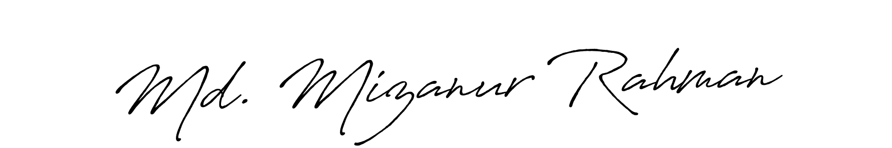 Design your own signature with our free online signature maker. With this signature software, you can create a handwritten (Antro_Vectra_Bolder) signature for name Md. Mizanur Rahman. Md. Mizanur Rahman signature style 7 images and pictures png